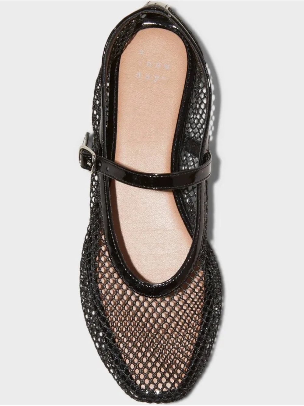 Issa Mesh Mary Jane Ballet Flats with Memory Foam Insole - Picture 3 of 3